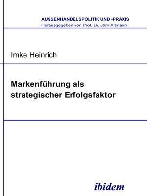 cover image of Markenführung als strategischer Erfolgsfaktor